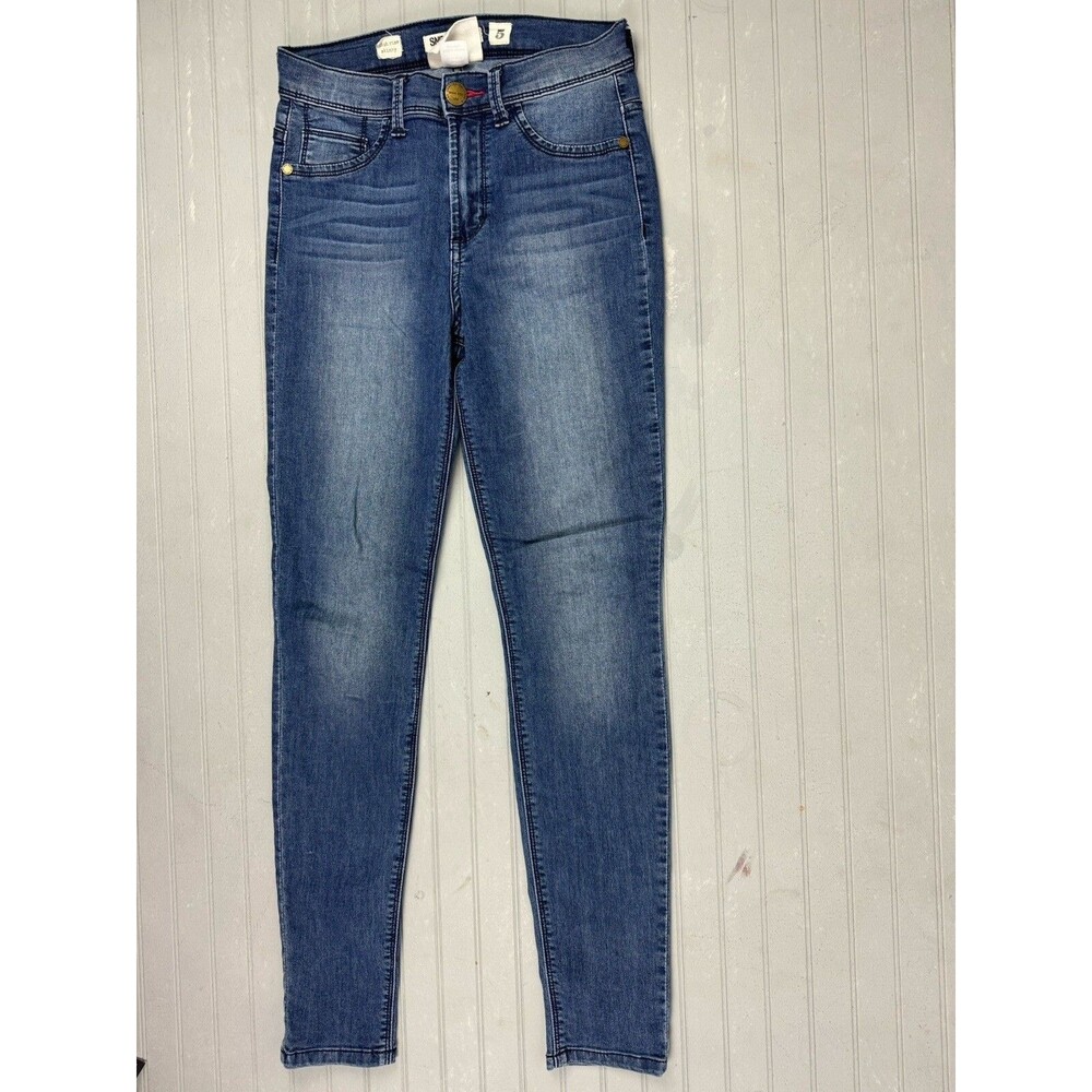 Sneak Peek Size 5 Womens Jeans Jegging High Rise Skinny Stretch Dark Wash